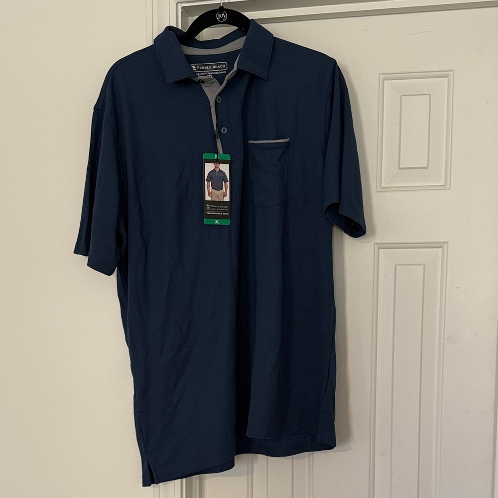 Pebble Beach Men's Navy Polo Shirt